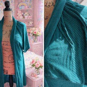 Lane Bryant Teal Short Sleeve Top